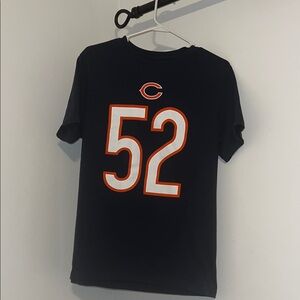 Chicago bears Navy Blue Sports Jersey with Number 52 sz M